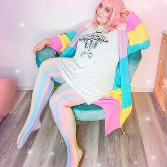 snag Other - Women's Snag Fishnets Stockings - Rainbow Stunning